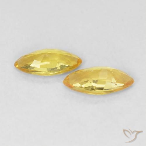 0.31 ct natürliche Toskana Gelb Saphir-Edelsteine, Marquise, VVS-VS