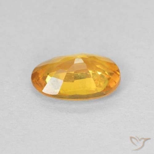 9,17 ctw natürlicher Gold-Orange Saphir, Oval, VS