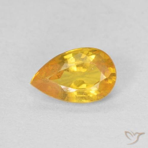 9,17 ctw natürlicher Mittelorange Saphir, Birnenform, VS