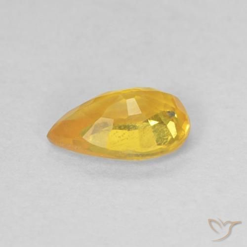 9,17 ctw natürlicher Mittelorange Saphir, Birnenform, VS