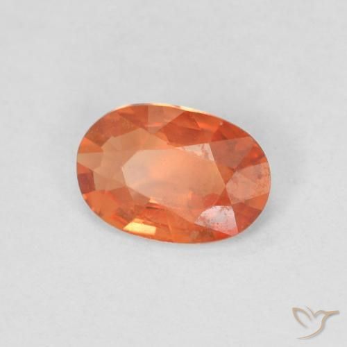 9,17 ctw natürlicher Feuerorange Saphir, Oval, VS