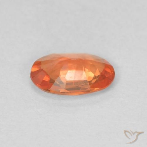 9,17 ctw natürlicher Feuerorange Saphir, Oval, VS