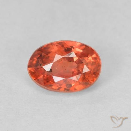 0.68ct Natürlicher Mittelrot Saphir, Oval, VS