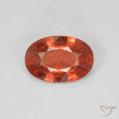 0.46ct Natürlicher Intensives Rot Saphir, Oval, VS
