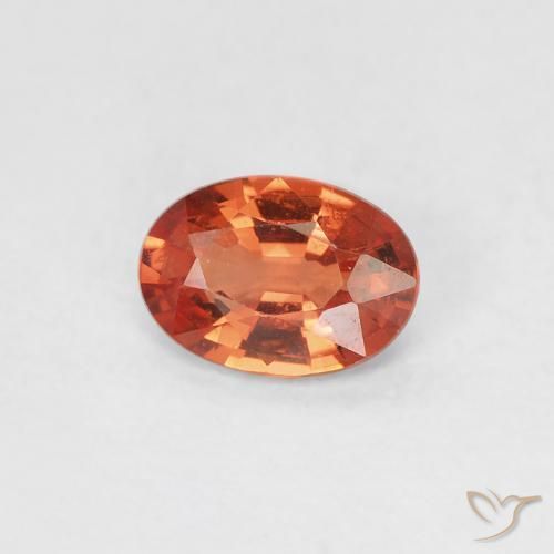 9,17 ctw natürlicher Mittelorange Saphir, Oval, VVS-VS