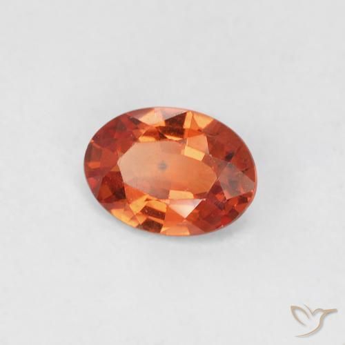 9,17 ctw natürlicher Mittelorange Saphir, Oval, VVS-VS