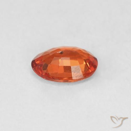 9,17 ctw natürlicher Mittelorange Saphir, Oval, VVS-VS
