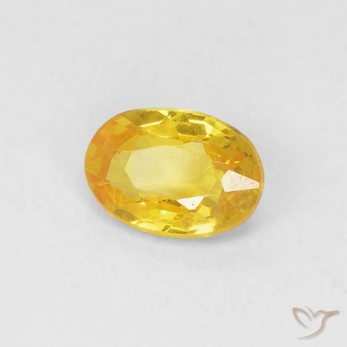 9,17 ctw natürlicher Gold-Orange Saphir, Oval, VVS-VS