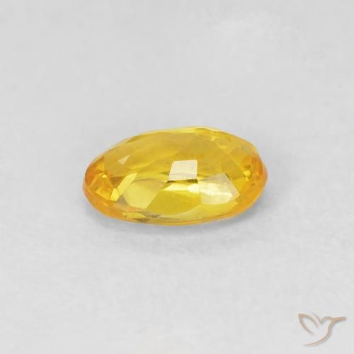 9,17 ctw natürlicher Gold-Orange Saphir, Oval, VVS-VS