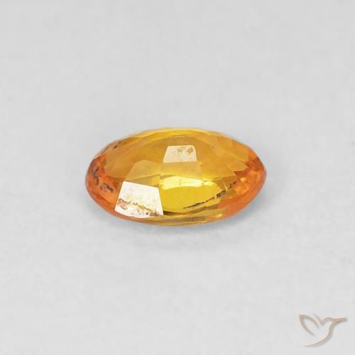 9,17 ctw natürlicher Orange-Gold Saphir, Oval, VVS-VS