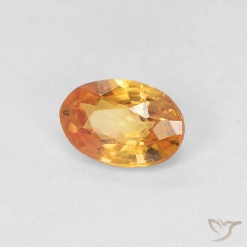 9,17 ctw natürlicher Intensives Orange Saphir, Oval, VVS-VS