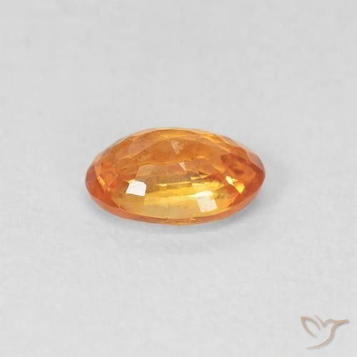 9,17 ctw natürlicher Mittelorange Saphir, Oval, VVS-VS