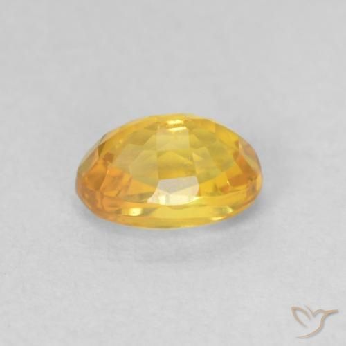 9,17 ctw natürlicher Helles Gold Saphir, Oval, VVS-VS