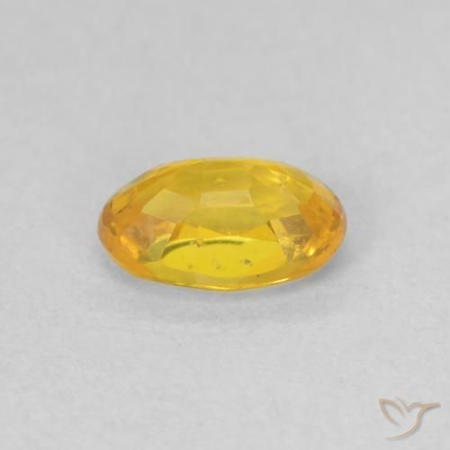 9,17 ctw natürlicher Gold-Orange Saphir, Oval, VVS