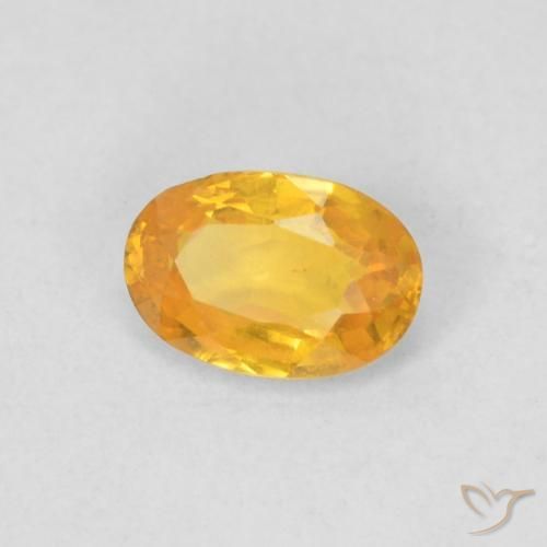 9,17 ctw natürlicher Mittelorange Saphir, Oval, VVS-VS