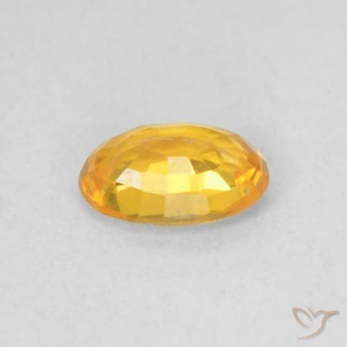 9,17 ctw natürlicher Mittelorange Saphir, Oval, VVS-VS