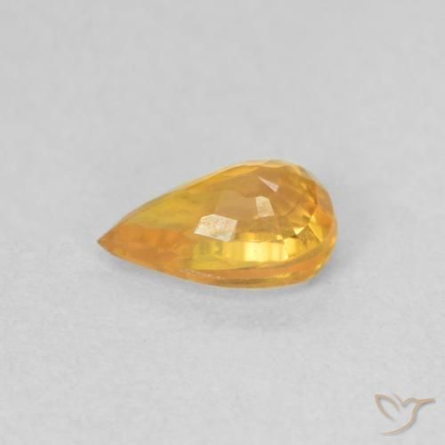 9,17 ctw natürlicher Mittelorange Saphir, Birnenform, VVS