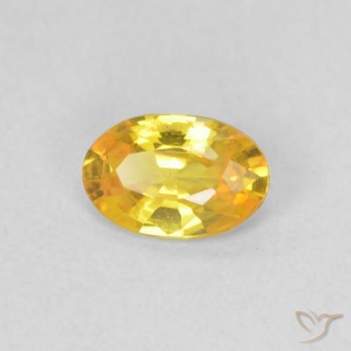 9,17 ctw natürlicher Gold-Orange Saphir, Oval, VVS-VS