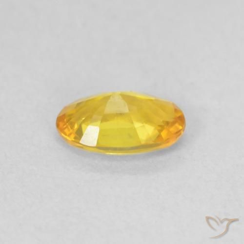 9,17 ctw natürlicher Gold-Orange Saphir, Oval, VVS-VS