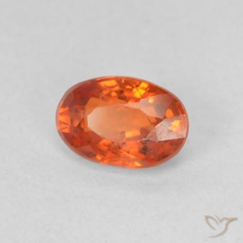 9,17 ctw natürlicher rötlich-orange Saphir, Oval, VVS-VS
