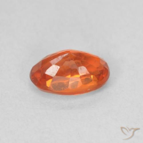 9,17 ctw natürlicher rötlich-orange Saphir, Oval, VVS-VS