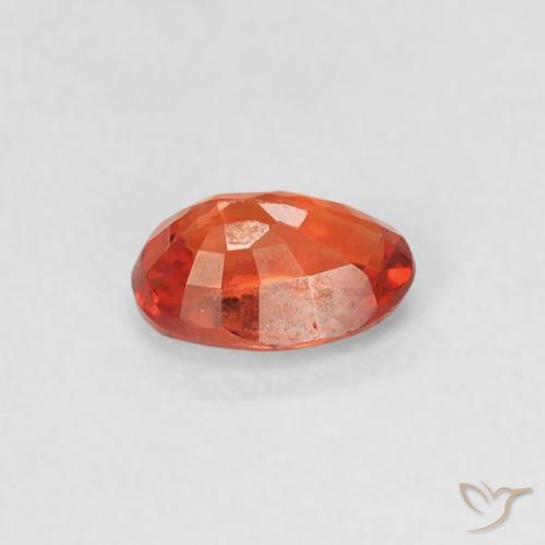 9,17 ctw natürlicher rötlich-orange Saphir, Oval, VVS-VS