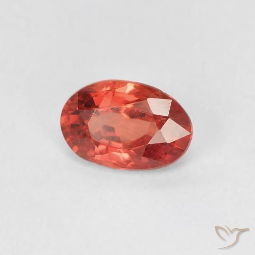 9,17 ctw natürlicher Mittelrot Saphir, Oval, VVS-VS
