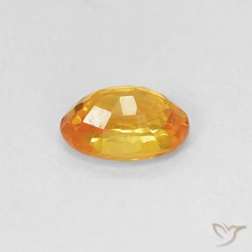 9,17 ctw natürlicher Orange-Gold Saphir, Oval, VVS-VS