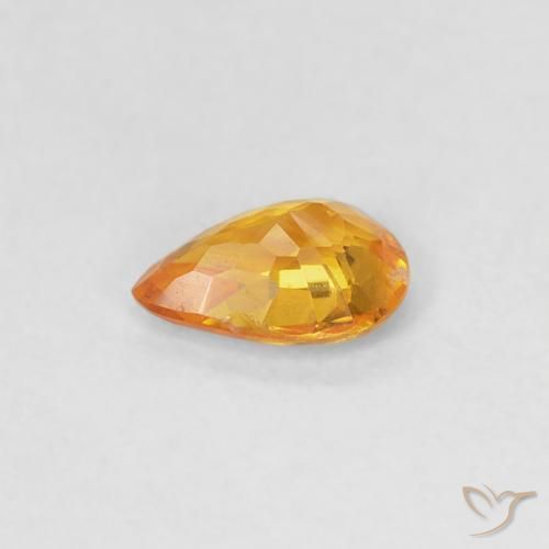 9,17 ctw natürlicher Mittelorange Saphir, Birnenform, VVS-VS