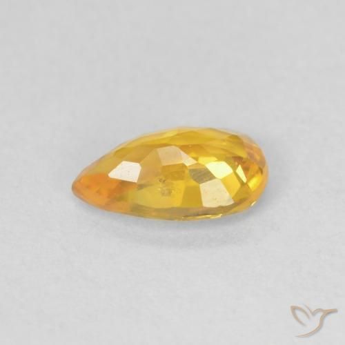 9,17 ctw natürlicher Mittelorange Saphir, Birnenform, VS