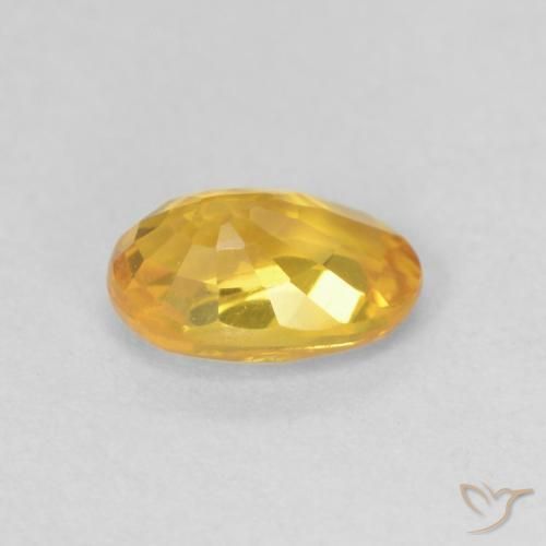 9,17 ctw natürlicher Orange-Gold Saphir, Oval, VVS-VS