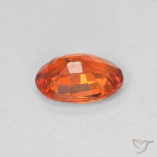 9,17 ctw natürlicher rötlich-orange Saphir, Oval, VS