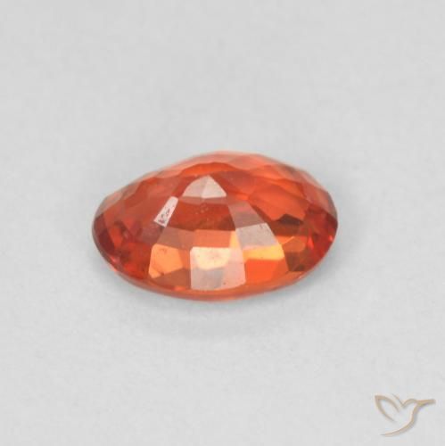 9,17 ctw natürlicher rötlich-orange Saphir, Oval, VVS-VS