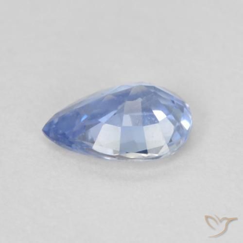 9,17 ctw natürlicher Pastellblau Saphir, Birnenform, VVS-VS