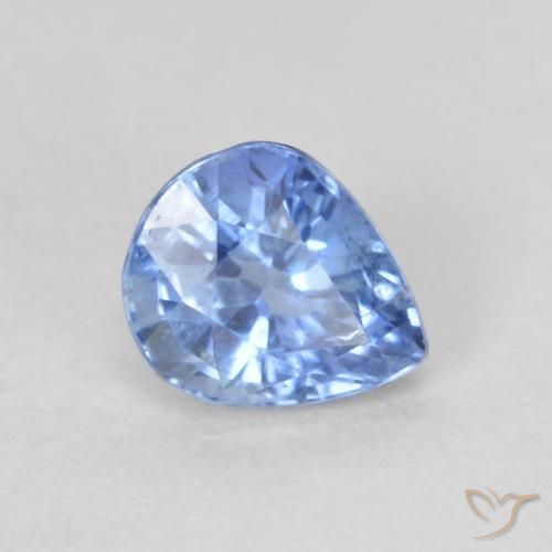 9,17 ctw natürlicher Pastellblau Saphir, Birnenform, VVS-VS