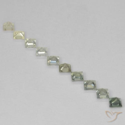 1.07 ct natürliche Mehrfarbig Saphir-Edelsteine, Quadrat, VS
