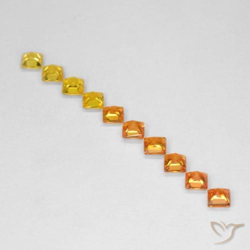 0.86 ct natürliche Mehrfarbig Saphir-Edelsteine, Quadrat, VS