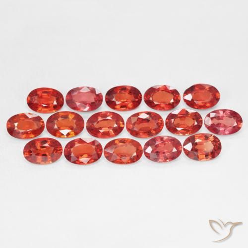 0.56ct Natürlicher Leuchtendes Purpurrot Saphir, Oval, VVS-VS