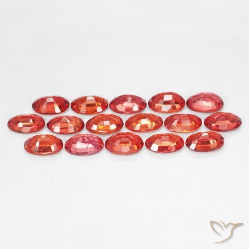 9,17 ctw natürlicher Leuchtendes Purpurrot Saphir, Oval, VVS-VS