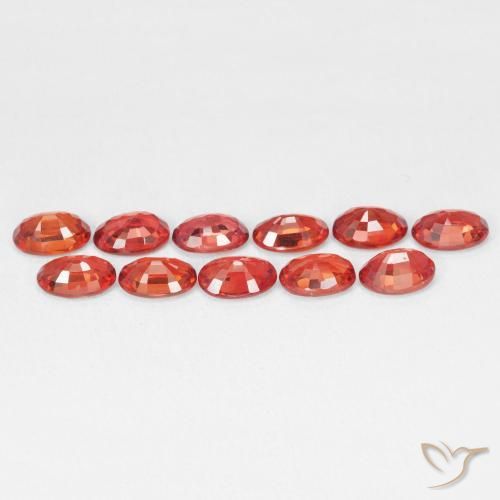 9,17 ctw natürlicher Intensives Rot Saphir, Oval, VVS-VS