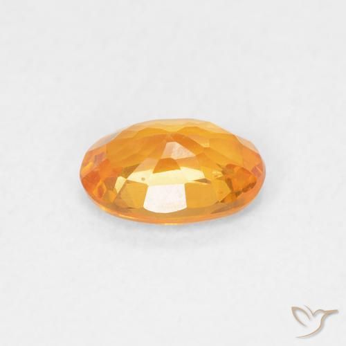 9,17 ctw natürlicher hellorange Saphir, Oval, VS