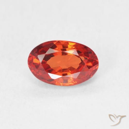 0.74ct Natürlicher Mittelrot Saphir, Oval, VVS-VS