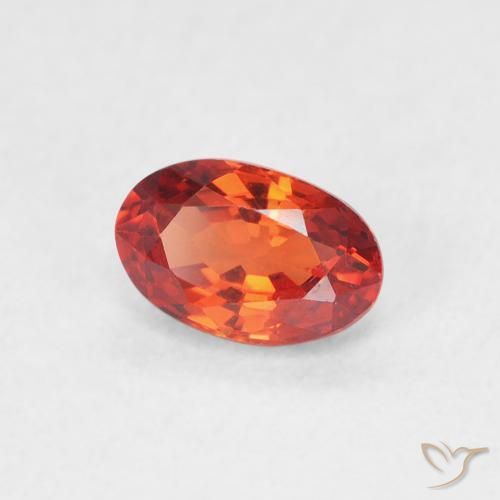 9,17 ctw natürlicher Mittelrot Saphir, Oval, VVS-VS
