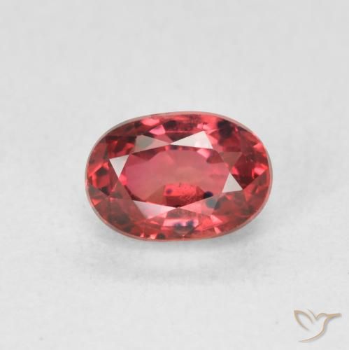 1.00ct Natürlicher tiefrot Saphir, Oval, VS