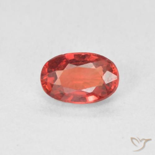 0.59ct Natürlicher Leuchtendes Purpurrot Saphir, Oval, VVS-VS