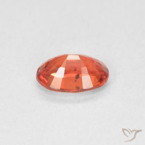 9,17 ctw natürlicher rötlich-orange Saphir, Oval, VVS-VS