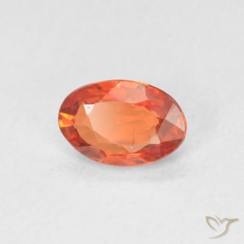 9,17 ctw natürlicher Feuerorange Saphir, Oval, VVS-VS