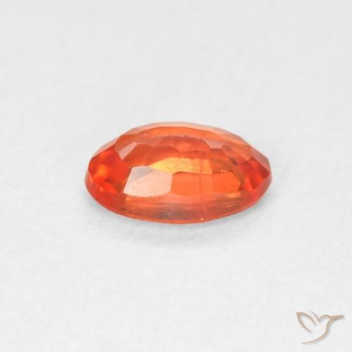 9,17 ctw natürlicher Feuerorange Saphir, Oval, VVS-VS