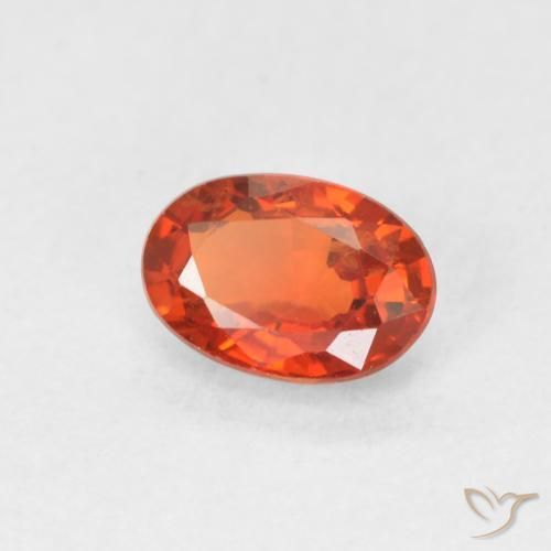 9,17 ctw natürlicher rötlich-orange Saphir, Oval, VVS-VS