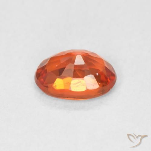 9,17 ctw natürlicher rötlich-orange Saphir, Oval, VVS-VS
